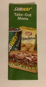 2014 Subway Take-Out Menu - Picture 1 of 4