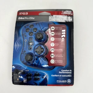 PowerA Mini Pro Elite Wireless Controller PS3 Blau Neu Versiegelt Motion Control - Bild 1 von 8