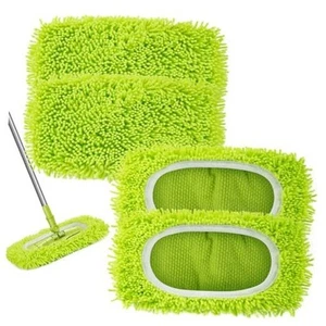 Reusable Dry Sweeping Cloths Microfiber Wet Mop Pads Compatible with Swiffer - Picture 1 of 7
