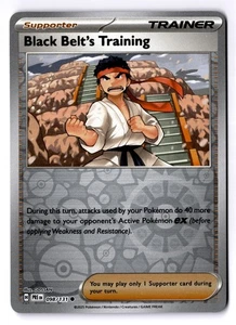 Black Belt's Training - Reverse Holo Common SV: Prismatic Evolutions 098/131 NM - Picture 1 of 2