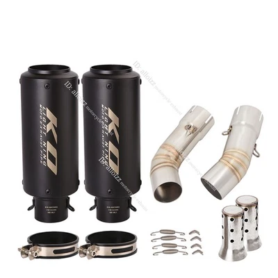 Puntas silenciadoras deslizables para Ducati 848 1098 1198 tubo de escape enlace medio derecho izquierdo Foto 1 de 4