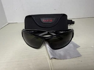 Bolle Bounty 11530 Sonnenbrille Unisex glänzend schwarz mit Seitenschutz polarisierte Gläser mit Etui - Bild 1 von 7