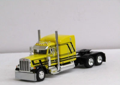 DCP yellow/black Peterbilt 379 63" midroof sleeper tractor new no box 1/64 - Image 1 of 4