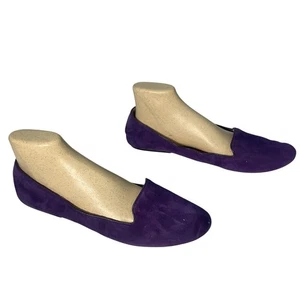 Zapatilla plana de ballet de gamuza púrpura oscuro Nine West para mujer talla 11 - buen estado - Imagen 1 de 6