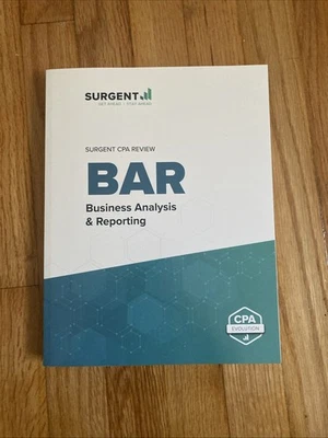 2024 SURGENT CPA REVIEW BAR (Business Analysis & Reporting)+ Flashcards *MINT* - Image 1 of 3