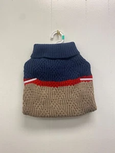 NWT TOP PAW Dog Sweater Large Blue and Tan - Picture 1 of 4