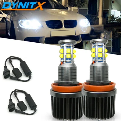 120W H8 LED Angel Eyes Halo Ring Marker Light For BMW 1 3 5 Series E87 E92 E93 - Image 1 of 4