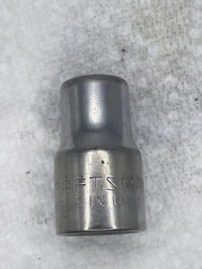 Craftsman Vintage 7/16” 12 Point 1/2" Drive Shallow Socket USA 47501 V - Picture 1 of 6
