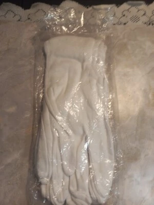 3 pares de guantes de algodón blanco talla M/L tejidos vintage perfectos para té o Santa Claus Foto 1 de 3