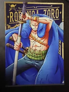 One Piece Roronoa Zoro 20th anniversary A4 Clear File Folder Anime - Picture 1 of 2