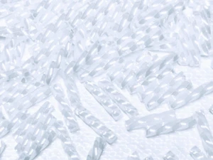 20gms High Quality Matsuno 9mm Bugle Beads - Colour 334-SP - Snow White Ceylon - Picture 1 of 3