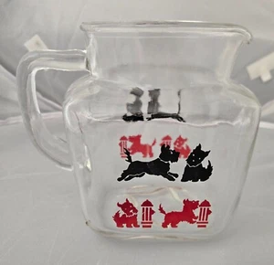 Vintage Scotty Dog Water or Juice Pitcher, Star Bottom - Bild 1 von 4