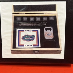The Memory Company Rocks Gift Set In Wood Box. University Of Florida Gators NIB - Picture 1 of 5