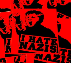 50x I hate Nazis Aufkleber stickers Antifa Gegen Nazis AFA Punk GNWP ARA 161 - Imagen 1 de 2