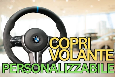 Coprivolante personalizzato BMW serie 1 2 3 4 5  M1 M2 M3 M4 X1 X3 X5 VERA PELLE - Bild 1 von 4