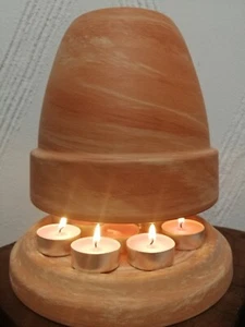 Teelichtofen 900 Watt 3 fach Power, 3 wandig Teelichtheizung,Tiny House Ofen - Bild 1 von 4