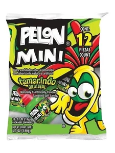Pelon Pelo Rico Mini Tamarinde Liegestütz Süßigkeiten, 12 Stück - Bild 1 von 3