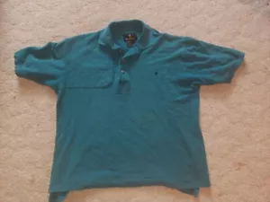 VINTAGE BROWNING Mens Polo Style Padded Shoulder Shirt Size L - Picture 1 of 5