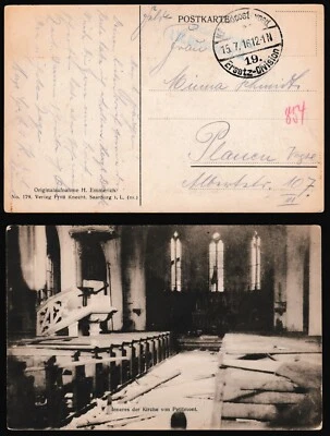 Germany Cover 1916 WWI Feldpost Petimont Church Nr 19 Ersatz-Division Z2953 - Image 1 of 4