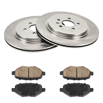 Rear Disc Rotors Brake Pads For 2013-2019 Ford Explorer Ford Flex - Image 1 of 4