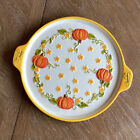 Temptations Autumn Themed Serving Platter / Plate 13? With Handles
