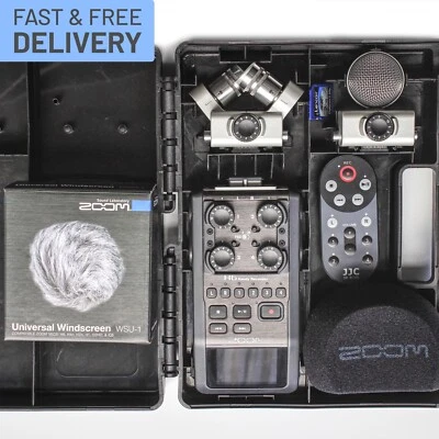 Zoom H6 Handy Recorder, Six-Track Portable Digital Voice Recorder, Stereo Mic - Image 1 of 2