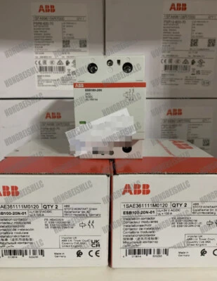 ABB Contactor ESB100-20N-01 24VAC/DC 60Hz Spot Goods Expedited Shipping - Image 1 of 4