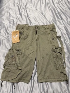 F.U.S.A.I cargo Shorts Dark Green Size 34 Men’s Army Shorts - Picture 1 of 19