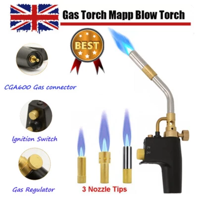 Propane Gas Solderding Brazing Plumbers Tool Gas Torch Mapp Blow Torch Map Tool