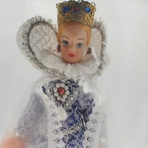 VINTAGE REXARD (EXPORTS) LTD DOLL IN HISTORICAL COSTUME QUEEN ELIZABETH 1ST   - Picture 1 of 11