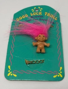 Pulsera Troll Vintage' - Muñeca Russ Troll de 1" - Nueva en Tarjeta - Imagen 1 de 2