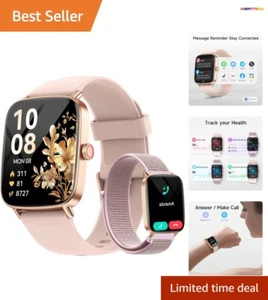 Rose Gold 1.85" HD Smart Watch for Women - Fitness & Health Tracker - Picture 1 of 10