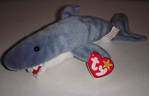 Ty Beanie Baby "Crunch" the Shark - Fecha de nacimiento: 1-13-96 - Nuevo con etiquetas - Imagen 1 de 1