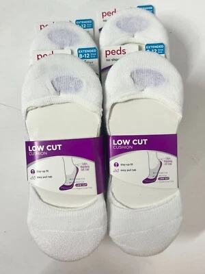 24 PARES Calcetines Peds Damas BLANCO Corte Bajo COJÍN No Show Talla 8-12 Foto 1 de 4