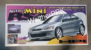 New Rare HPI Nitro Mini RS4 HONDA CIVIC 1/10th RC Racing Car Kit w/HOP-UP Parts - Picture 1 of 17