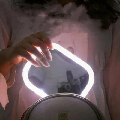 Glowup Glow Glam Vanity Mirror with LED Lights Bedroom Desktop Makeup Mirror - Image 1 of 2