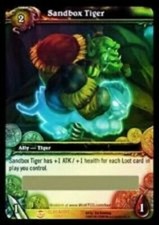 1x Sandbox Tiger Unscratched Loot Card World of Warcraft WOW TCG New NM-Mint Wor