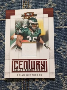 2009 Panini Threads Century Collection Brian Westbrook Game Worn Patch 24/50 - Picture 1 of 6