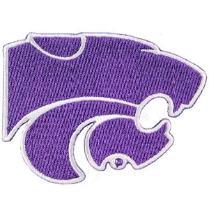 Kansas State Wildcats Primary Logo Iron On Embroidered Patch - Picture 1 of 1