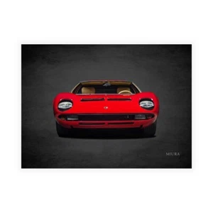 Stampa su Tela su Carta Poster o Quadro Rogan Mark Lamborghini Miura - Picture 1 of 2