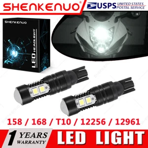 For BMW S1000R S1000RR S1000XR 2X 12961 T10 LED Parking Light Bulbs 6000K White - Bild 1 von 12
