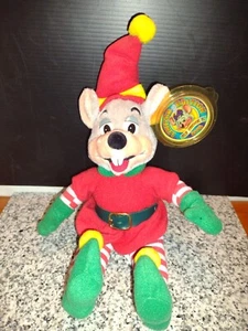 MUÑECA DE PELUCHE ELFO CHUCK E CHEESE - 2003 Edición Limitada de Navidad con Etiquetas. - Imagen 1 de 11