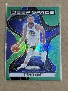 2024-25 Panini Prizm Basketball Stephen Curry Deep Space Green Holo Parallel - Picture 1 of 2