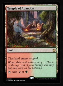 1 x Templo del Abandón-Magic the Gathering-MTG-Fundaciones-Casi Como Nuevo-raro - Imagen 1 de 1