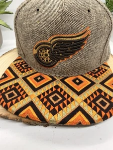 Detroit Red Wings NHL Zephyr Tweed Dream CatcherAztec 100% Wool Snapback Hat - Picture 1 of 10