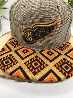 Detroit Red Wings NHL Zephyr Tweed Dream CatcherAztec 100% Wool Snapback Hat - Image 1 of 4