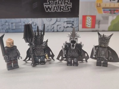 LOTR Sauron, Witch King, Gothmog, Mouth of Sauron Custom Lego Minifigures Set - Image 1 of 2