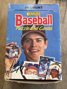 1988 Donruss Baseball Card Wax Box 36 Sealed Packs - Bild 1 von 4