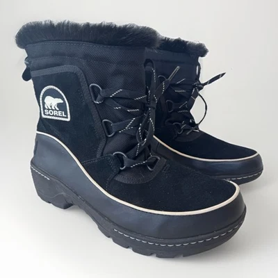 SOREL Tivoli III Black Suede Leather Waterproof Winter Boots Women’s Size 9 - Image 1 of 4