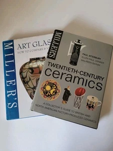 Miller's Art Glass And Miller's 20th Century Ceramic Hardback Reference Books - Imagen 1 de 10